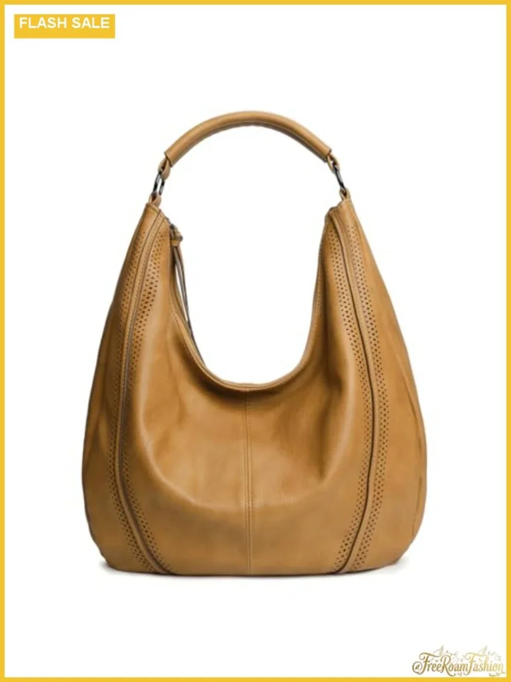 Hobo Shoulder Bag Soft Vegan Leather Tote Purse with Adjustable Crossbody Strap